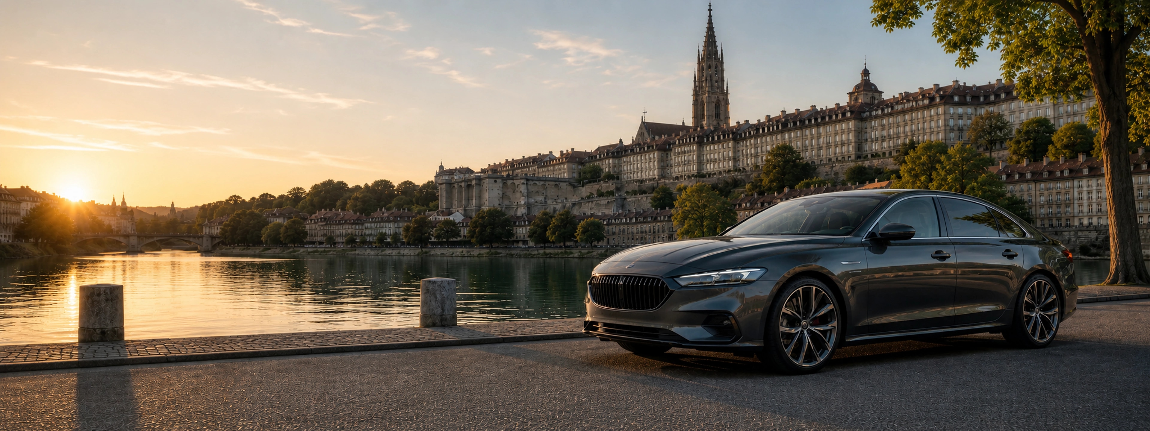Premium vehicle by the Aare in Bern